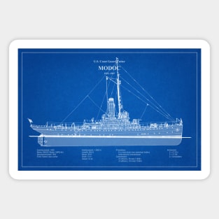 Modoc wpg-46 United States Coast Guard Cutter - ABD Magnet